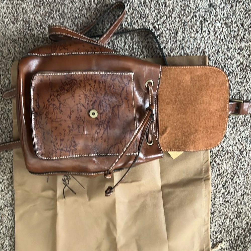 Patricia Nash Casape Backpack in Signature Map - Picture 6 of 6